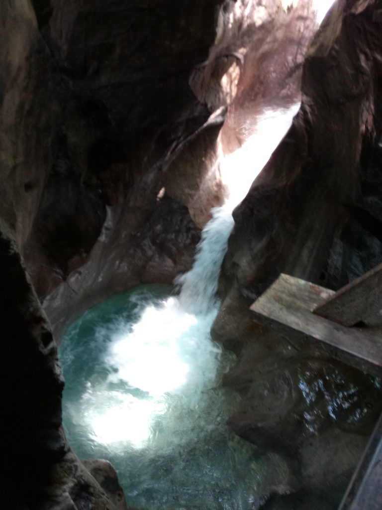 Amazing waterfalls in the cave