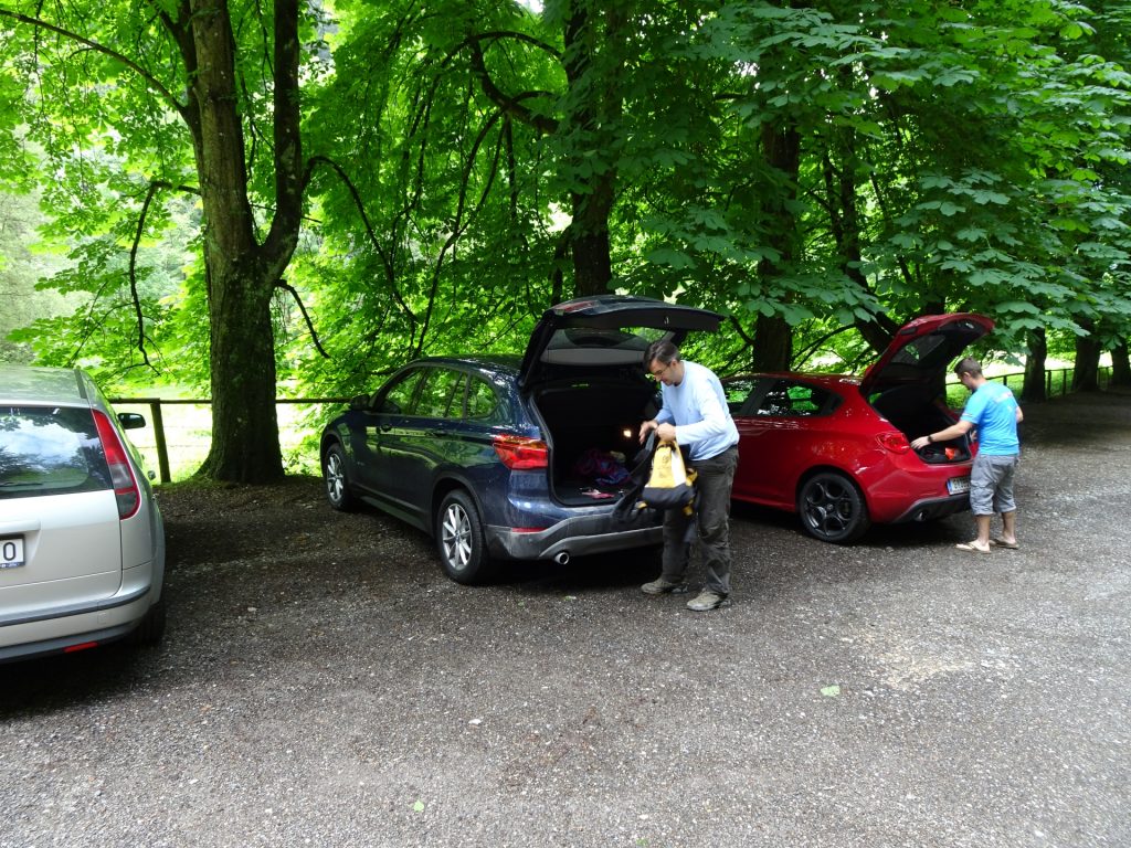 Robert preparing for the tour