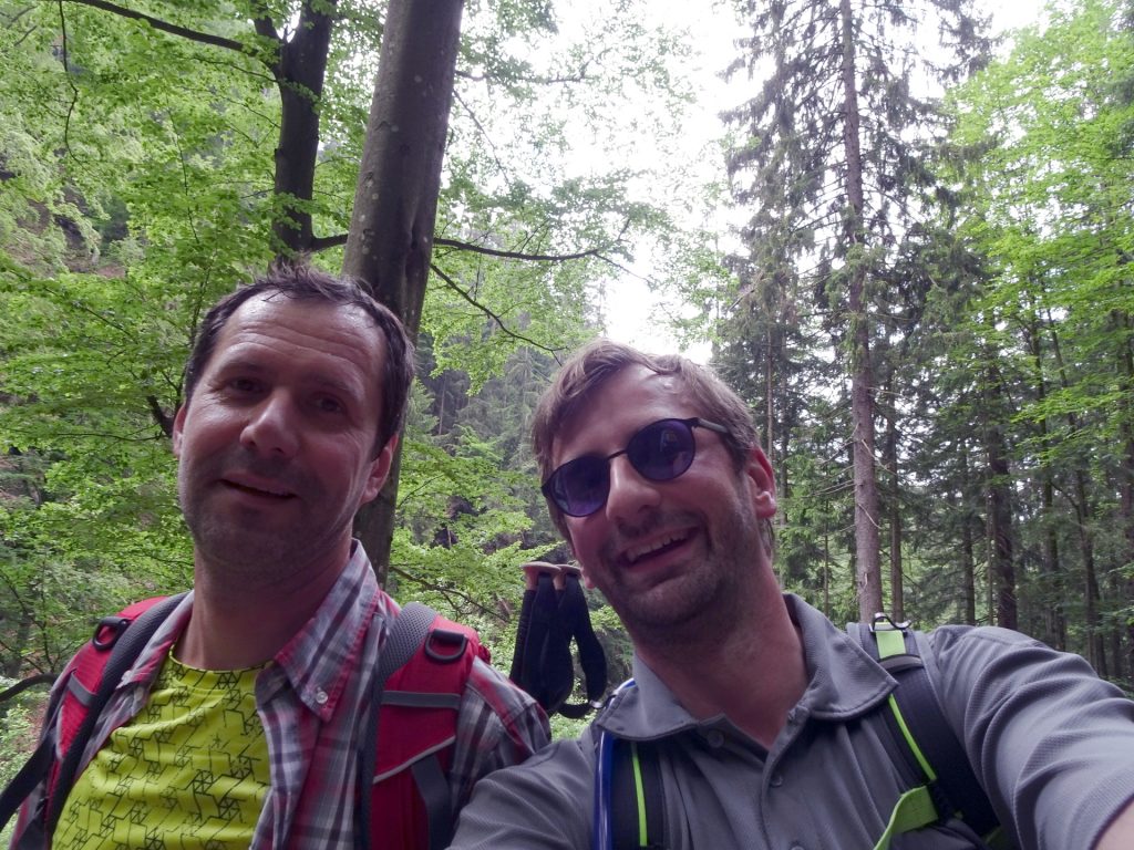 Hans and Stefan in the Bärenschützklamm