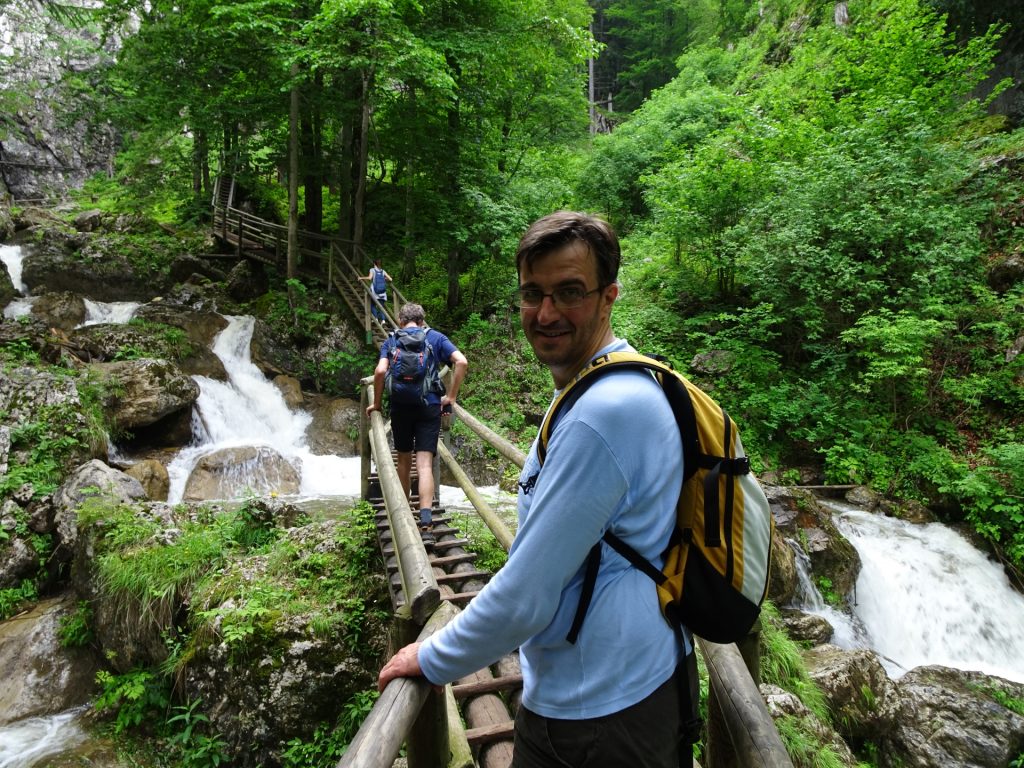 Robert enjoying the Bärenschützklamm