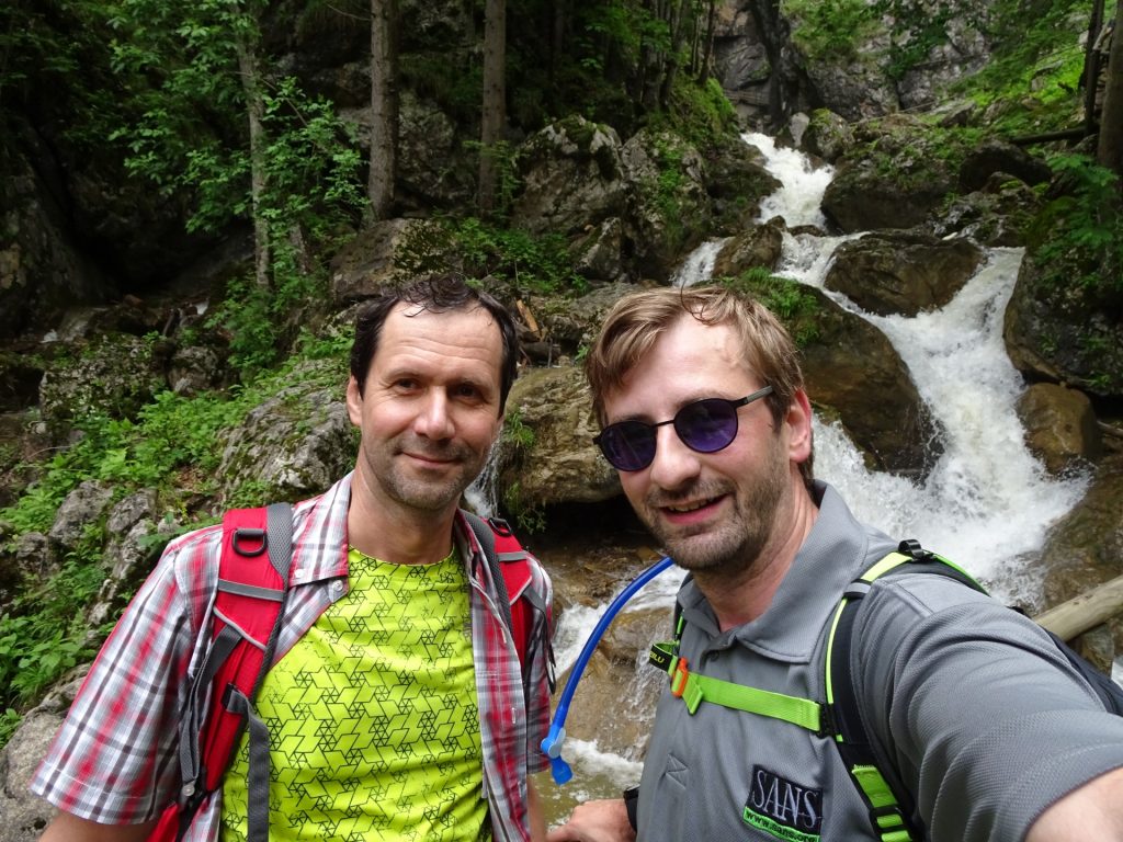 Hans and Stefan enjoying the Bärenschützklamm