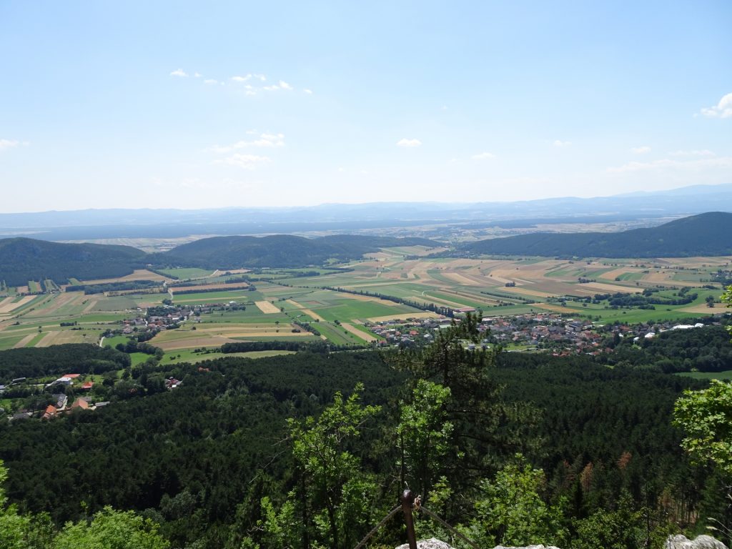 View from the plateau of Hanslsteig