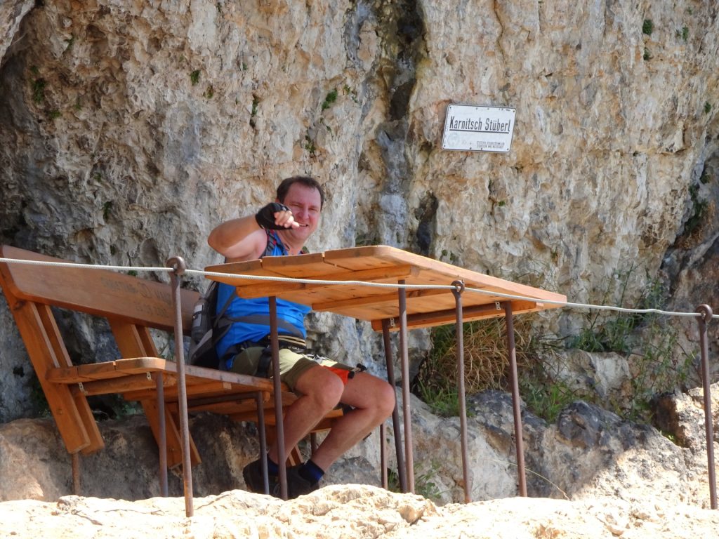 Hannes rests at Karnitsch Stüberl