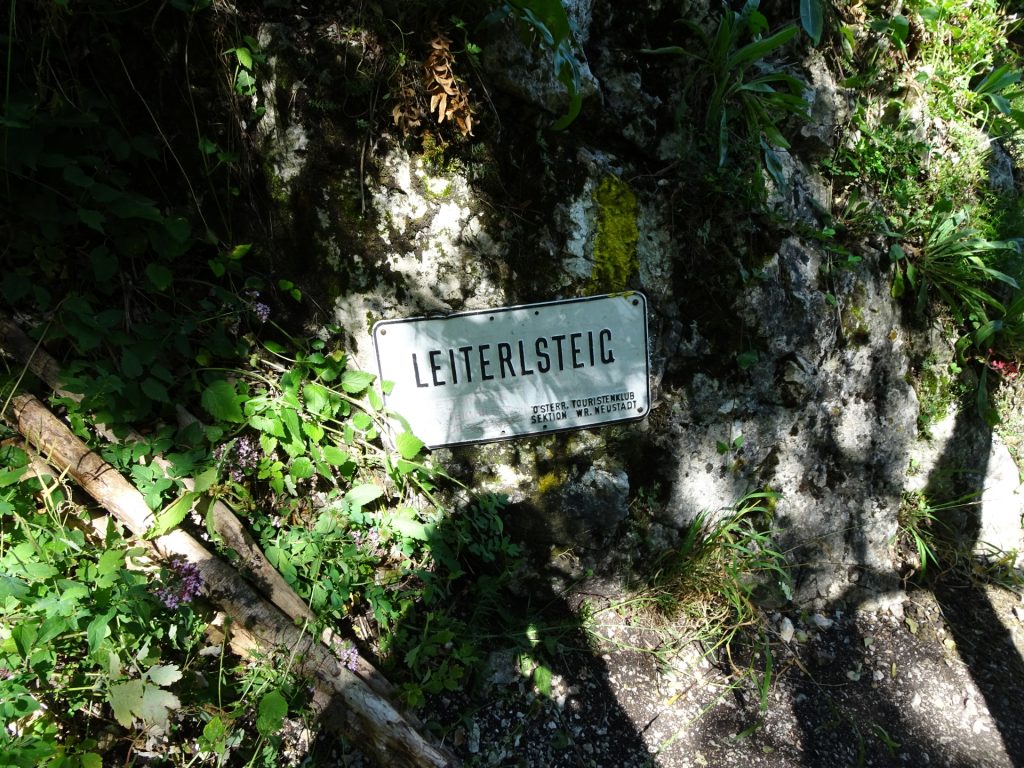 Descending via Leiterlsteig