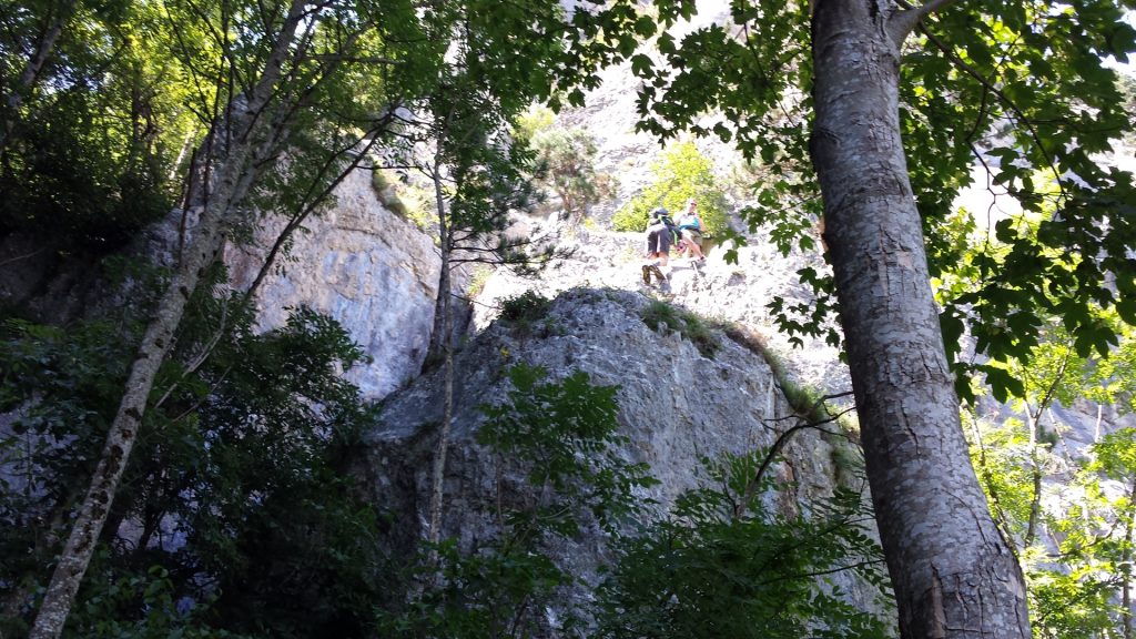 Steep descending on Leiterlsteig