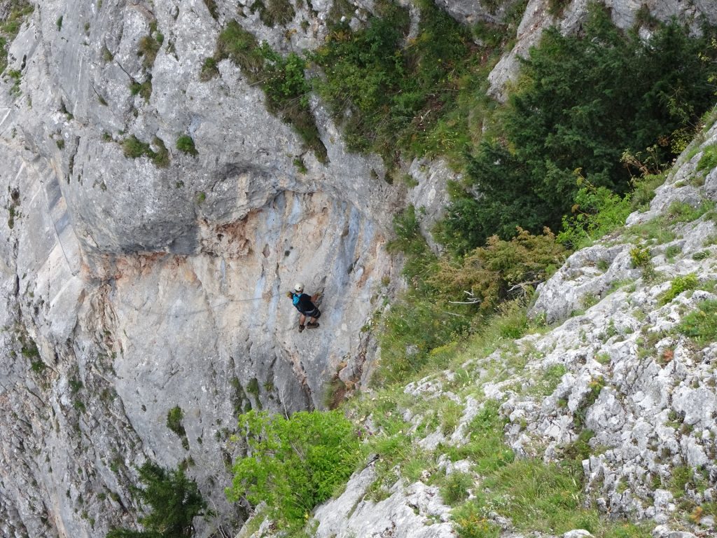 A hero climbing up the HTL Steig