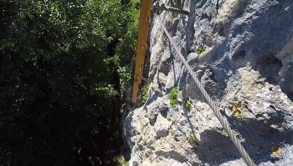 The iron ladder (crux of Währingersteig)