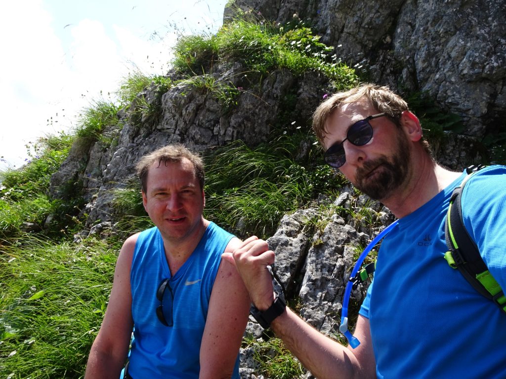 Hannes and Stefan at the entrance