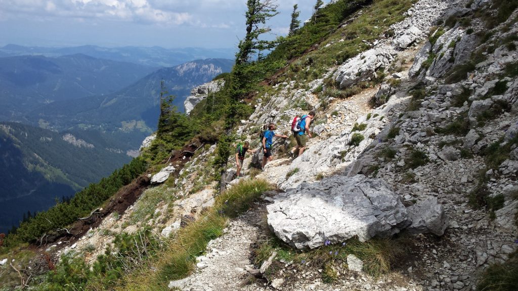 Hiking up the Rauher Kamm