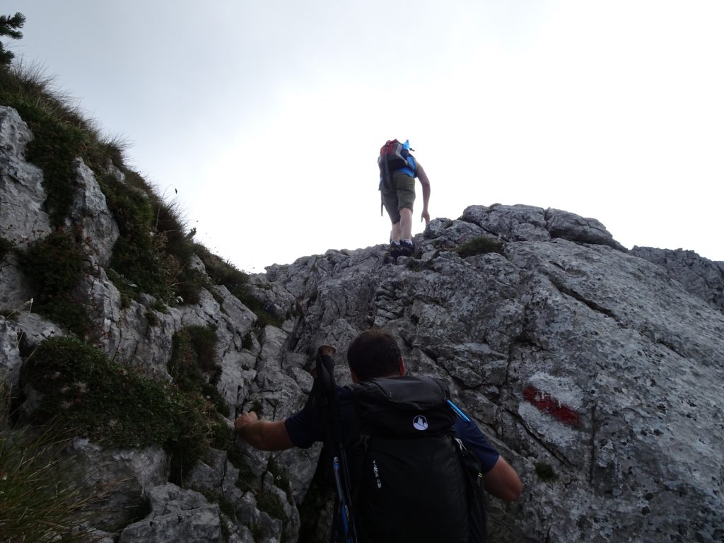 Hans and Hannes climbing