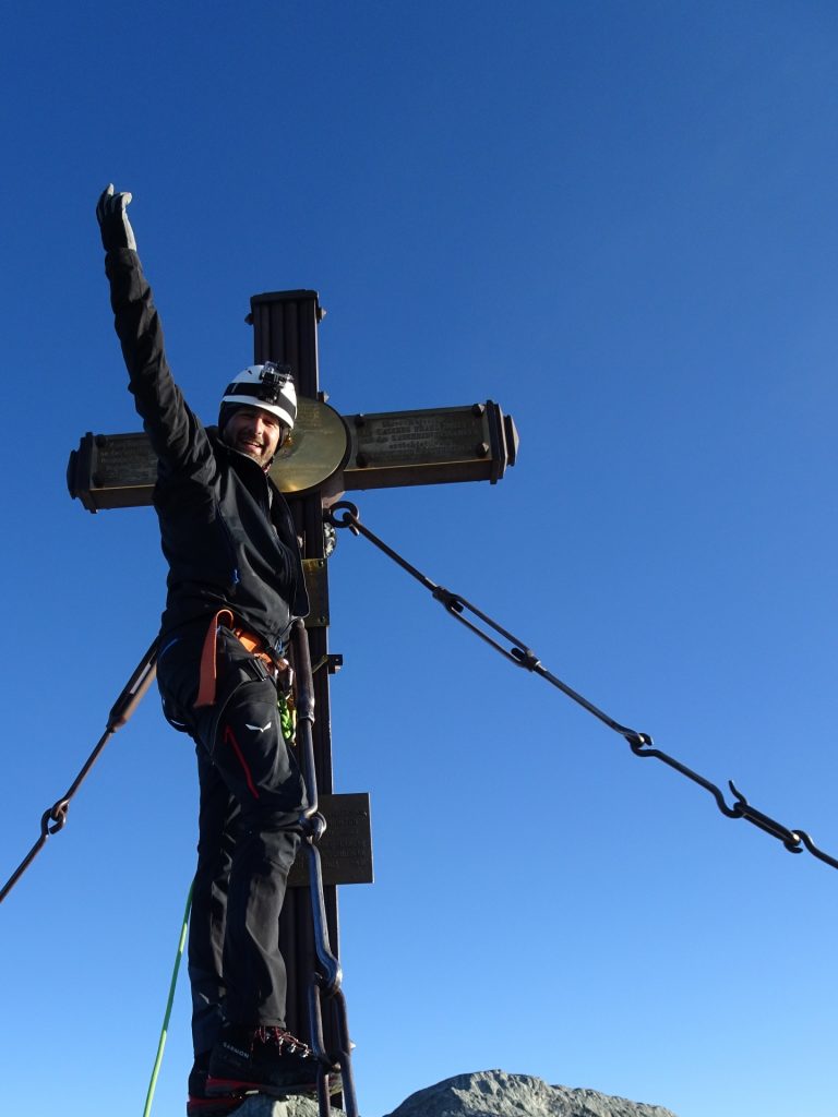 Stefan at the summit cross