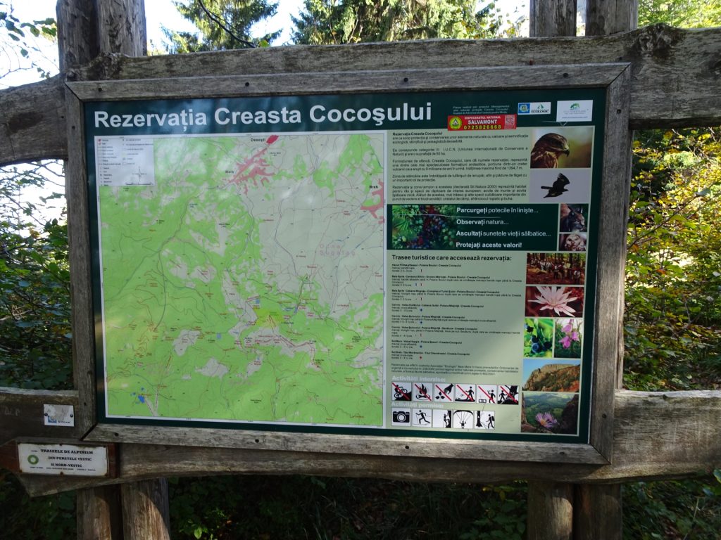 Info regarding the Creasta Cocosului area