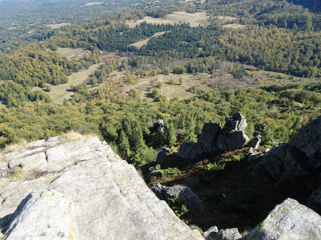 View downwards from Creasta Cocosului