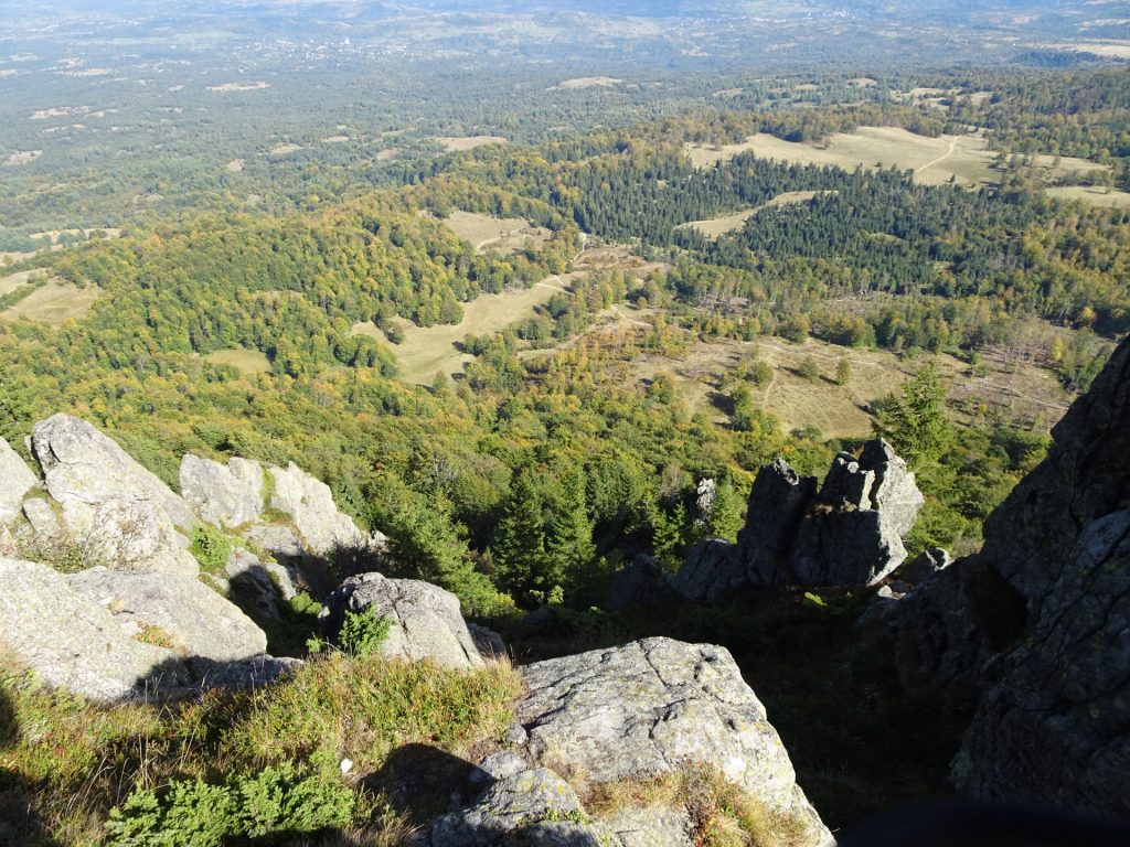 View downwards from Creasta Cocosului