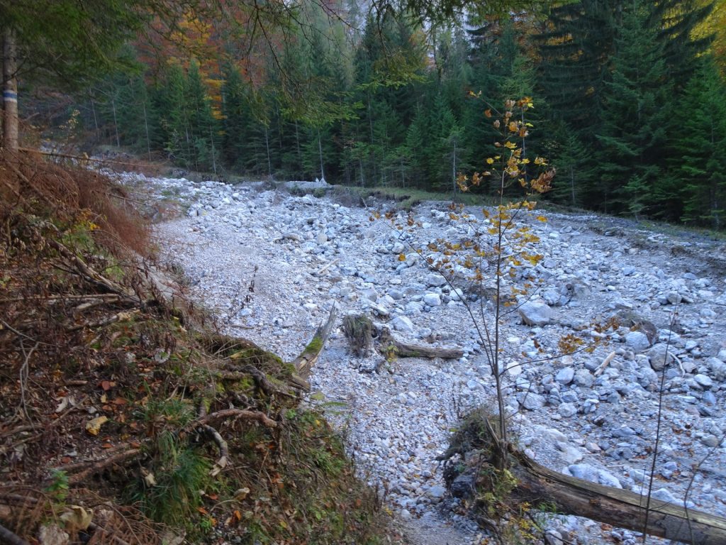 Cross the dried-up river