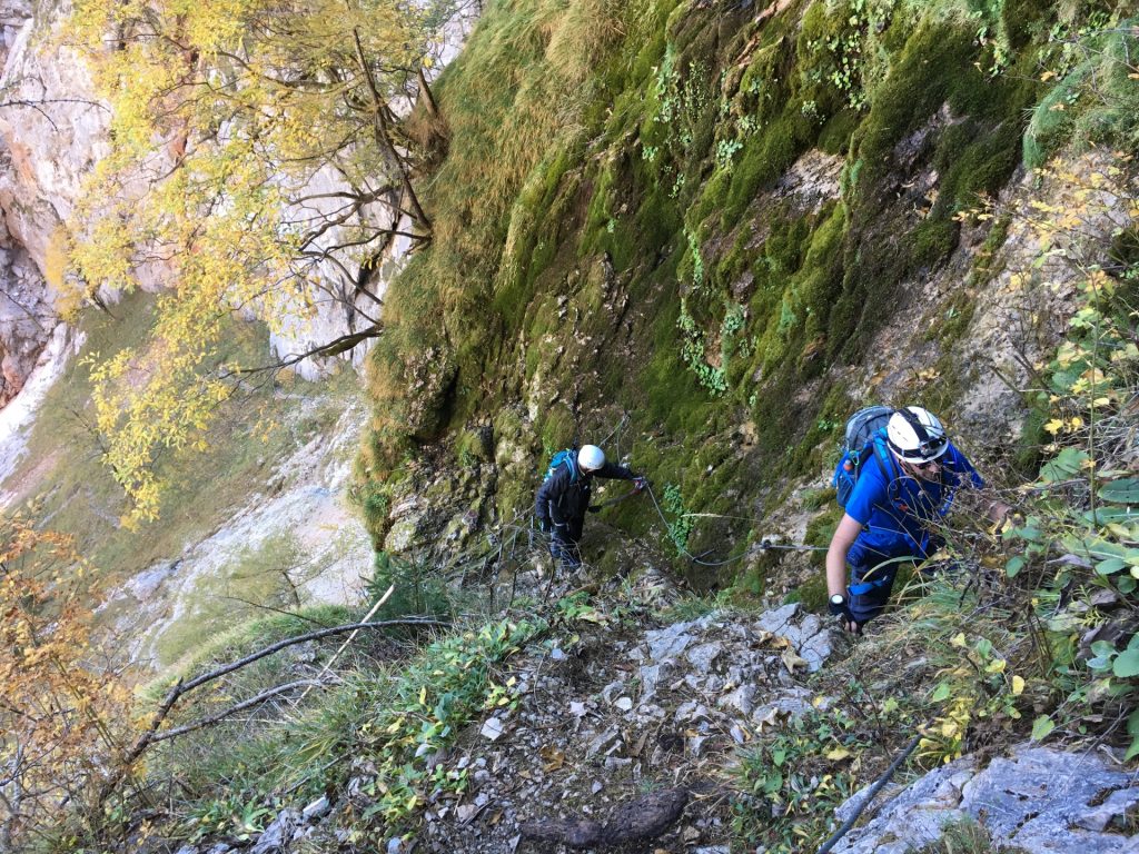 Stefan and Herbert climbing