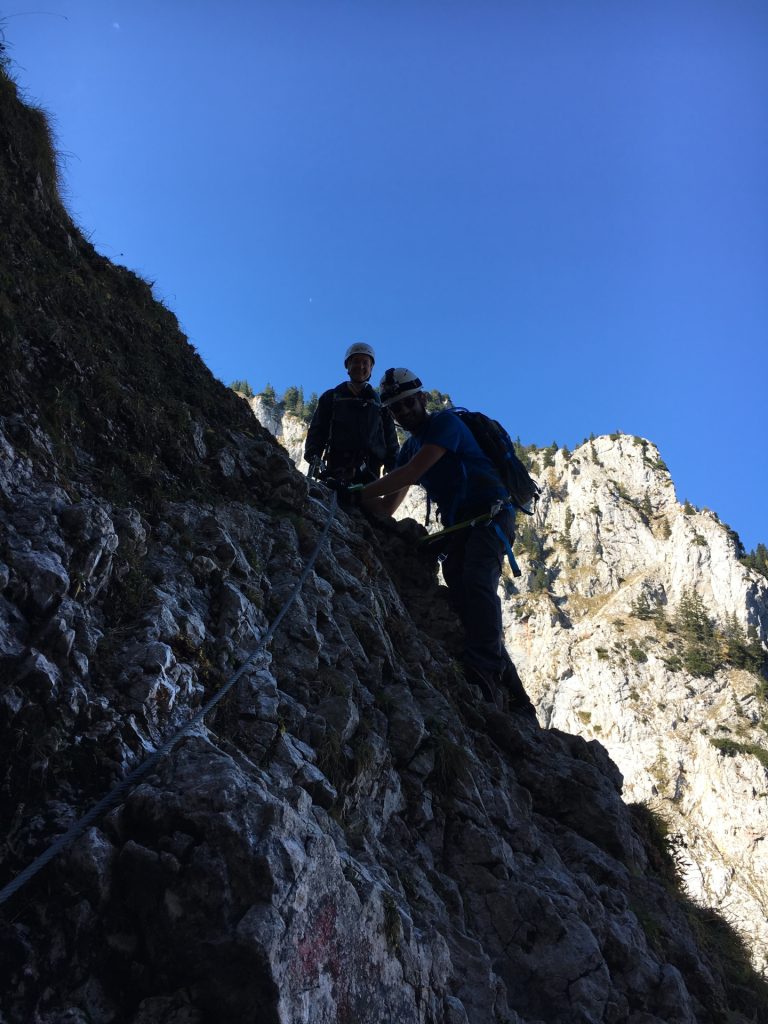 Stefan and Herbert on the traverse