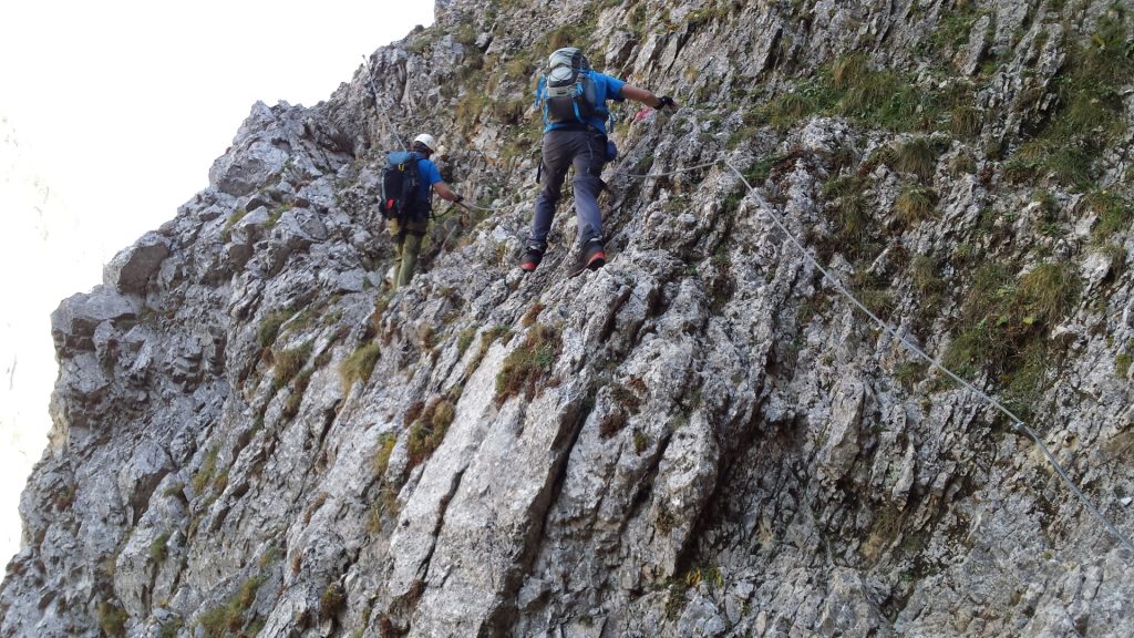 Stefan and Hannes climbing