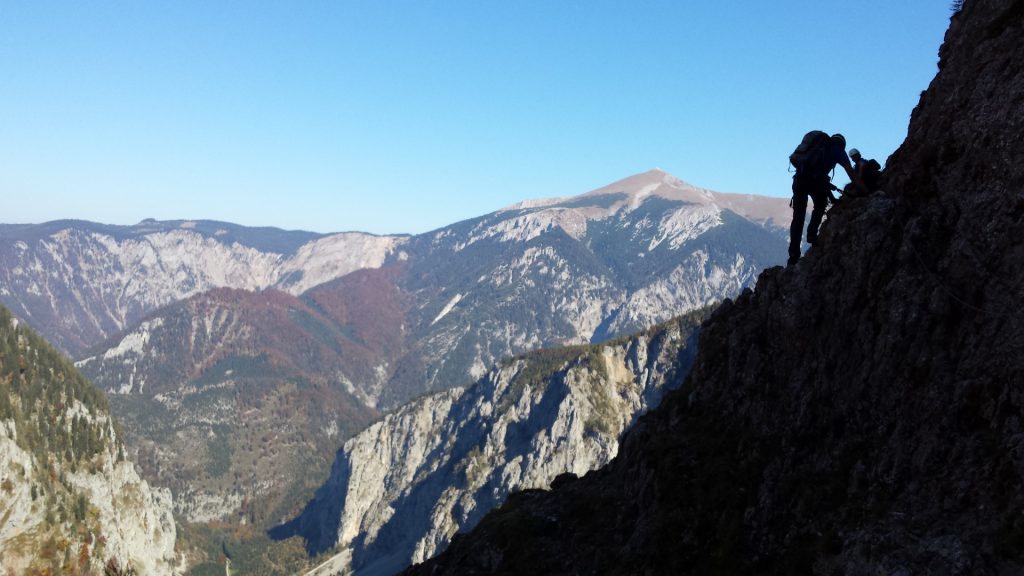 View towards Schneeberg from the traverse