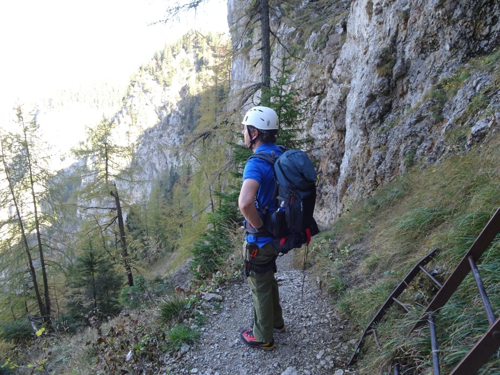 Hannes enjoying the impressive view