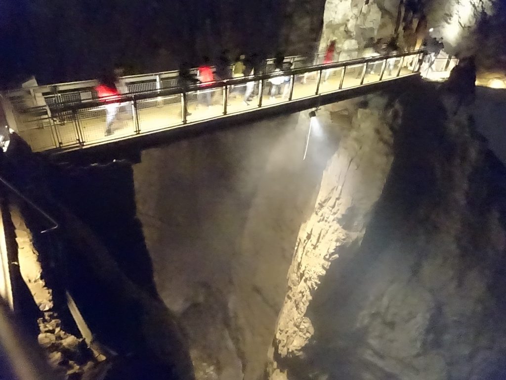 Famous bridge over Rika in the cave