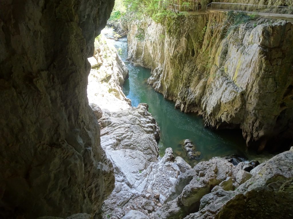 Rika river entering the cave (Tour #2)