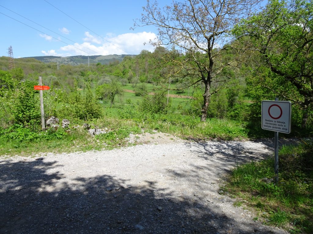 Turn right towards the river