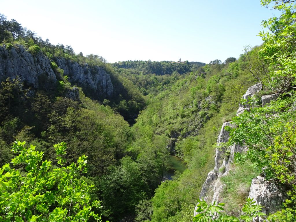 View from the gorge (steep part)