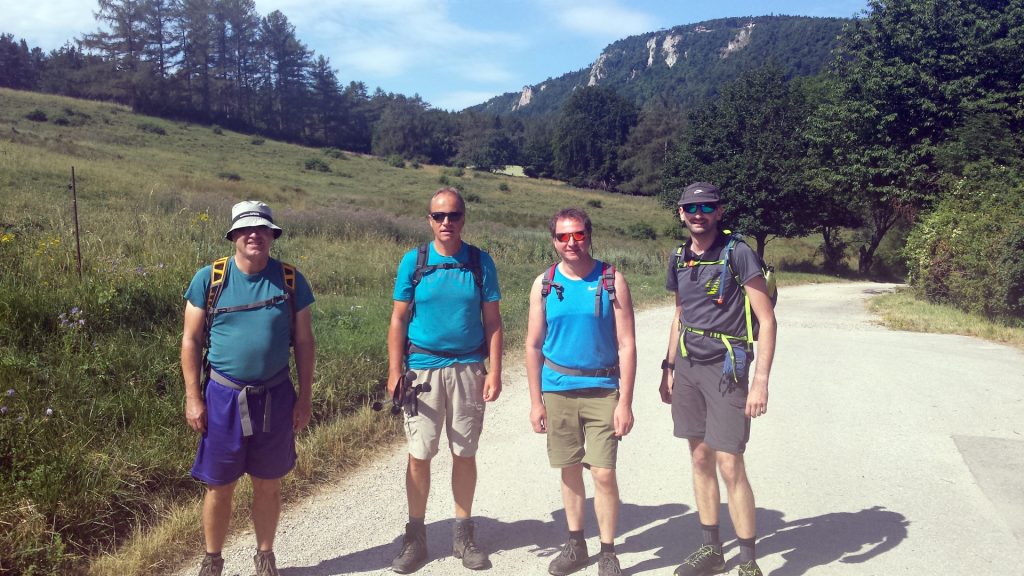 Robert, Werner, Hannes, Stefan are ready to go