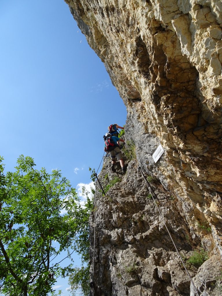 Climbing up the Hanslsteig