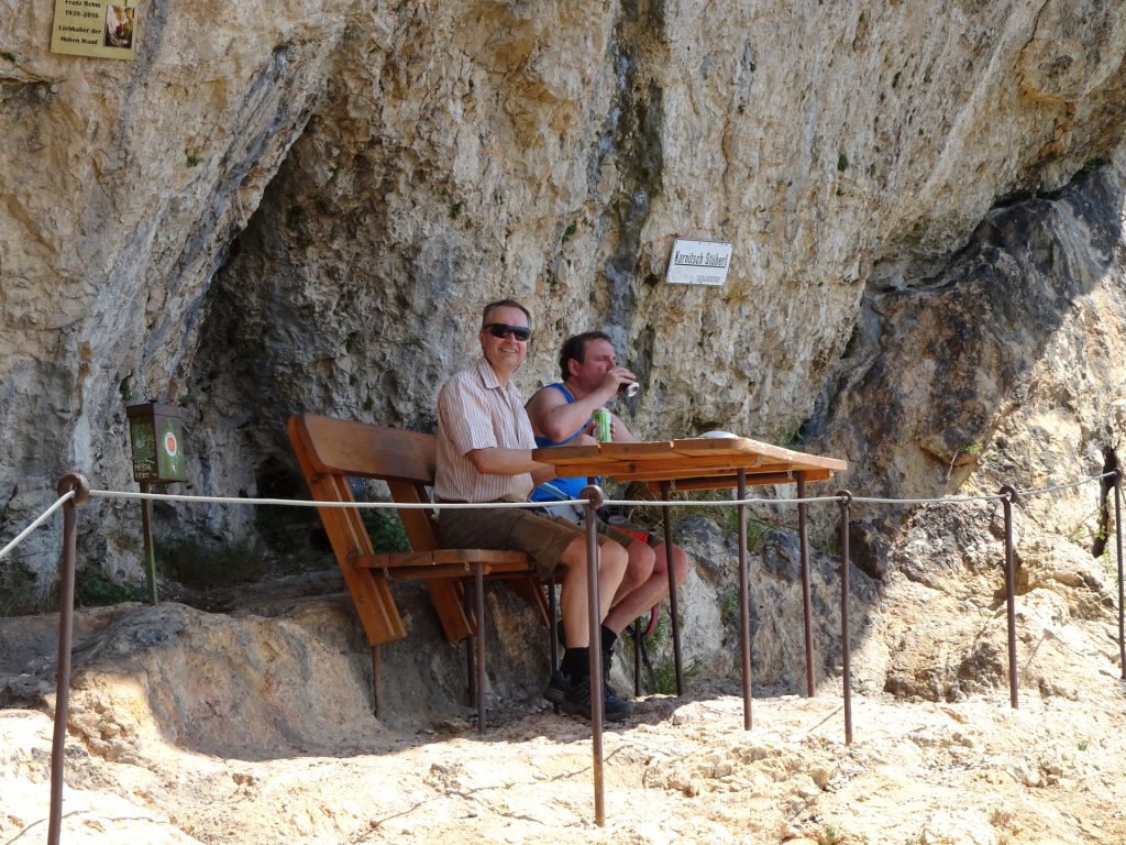 Herbert and Hannes enjoying the view at Karnisch-Stüberl