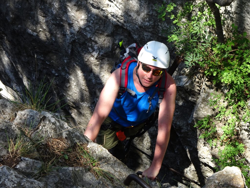 Hannes at the ladder