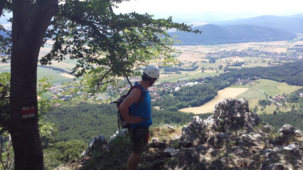 Hannes enjoying the view from Hanslsteig