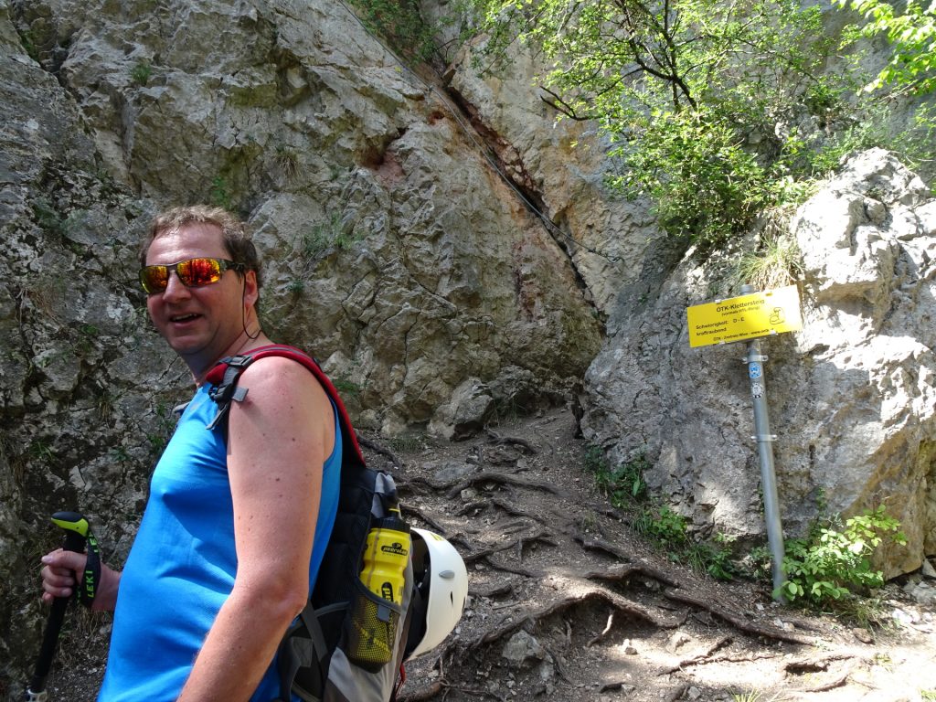 Hannes at the start of the infamous ÖTK Steig (formerly HTL Steig)