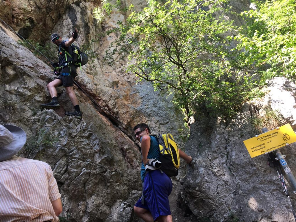 Stefan checks out the first meters of ÖTK-Steig