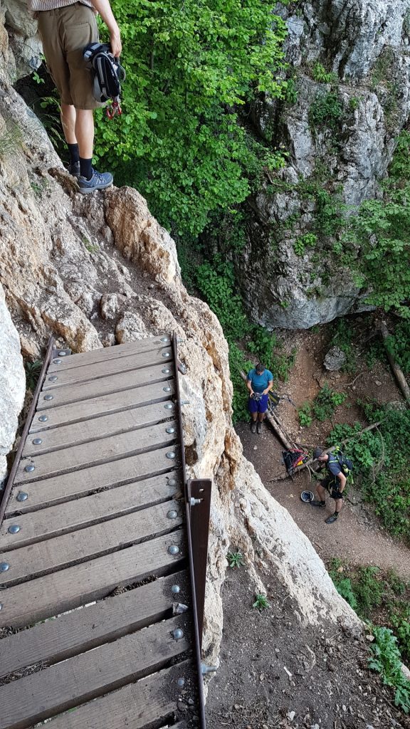 Looking down from the Frauenlucke