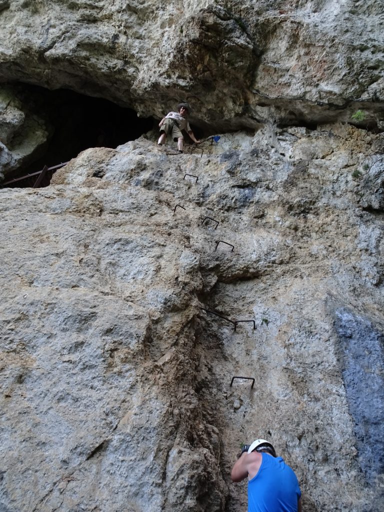 Looking up to the Frauenlucke