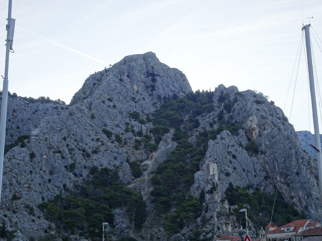 View up to Fortica from starting point