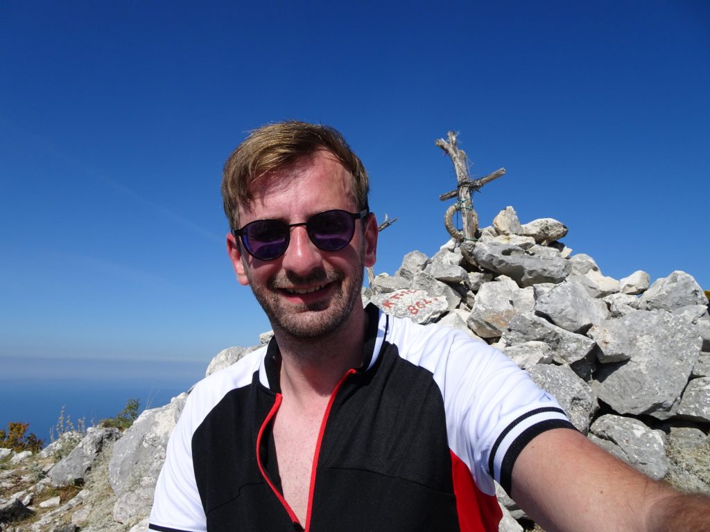 Celebrating at the Kula peak