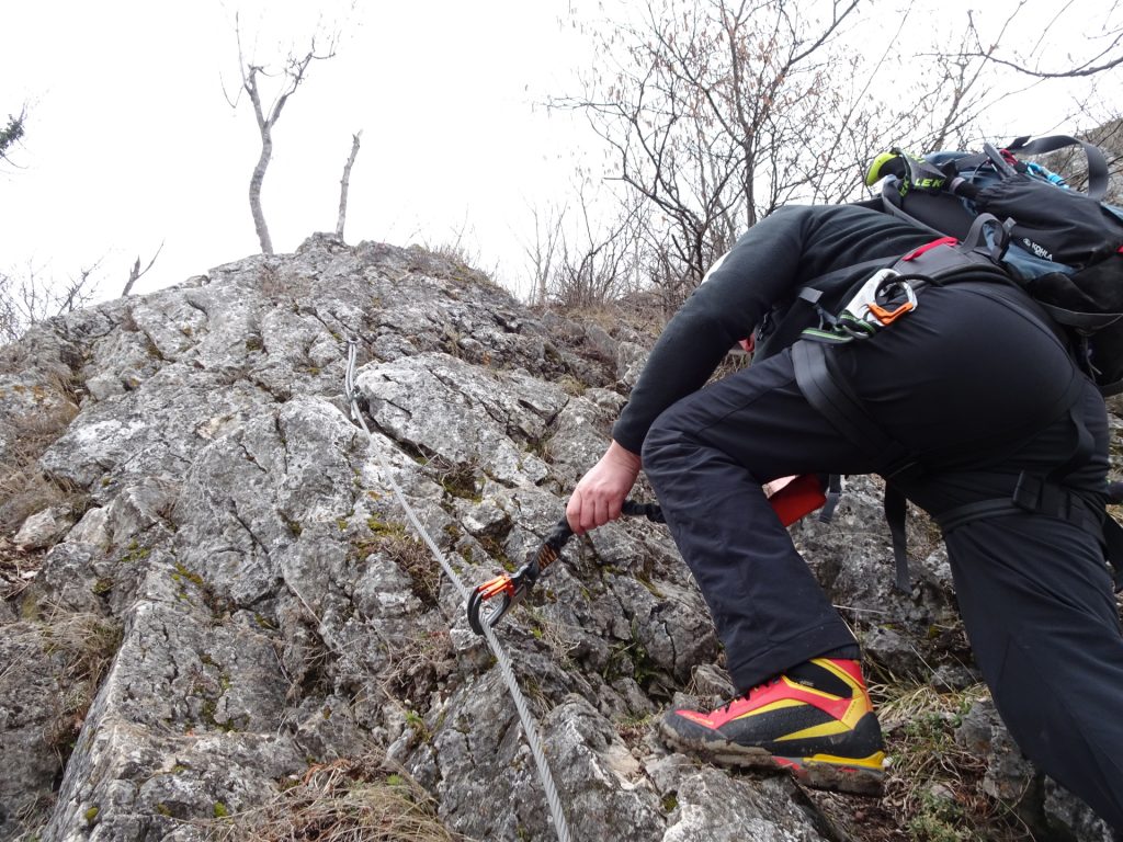 Hannes towards the exit of Ganghofersteig