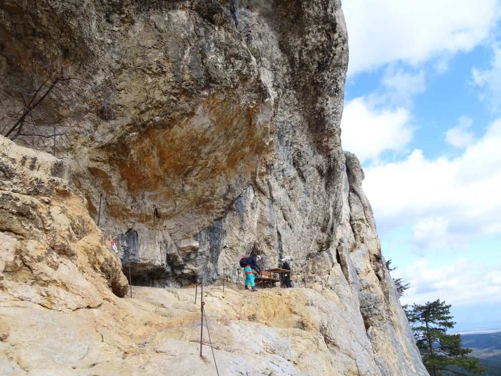 Hannes and Nader preparing for a break at Karnitsch Stüberl