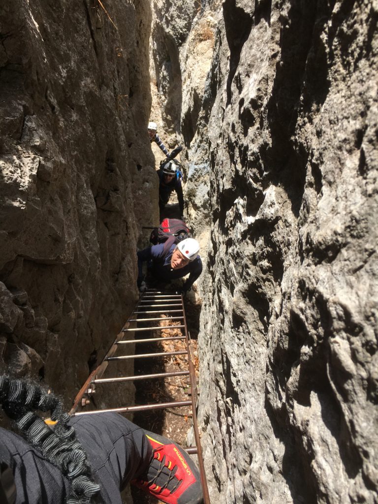 Nader and Stefan on the ladder