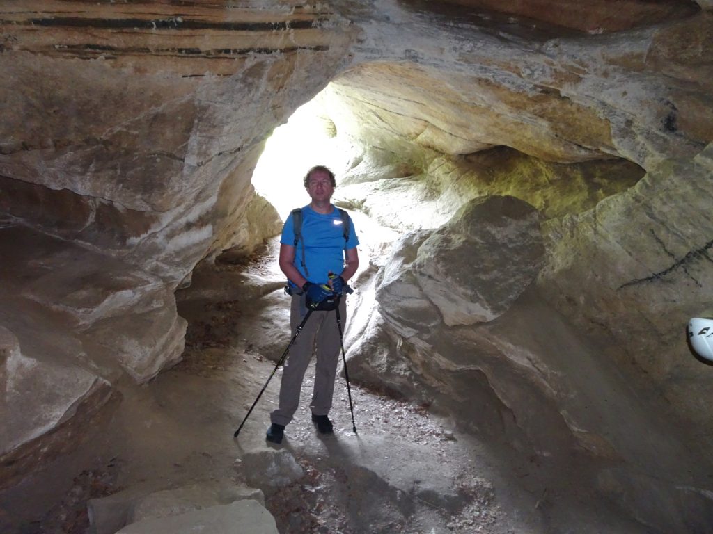 Hannes explores the Gudenus cave