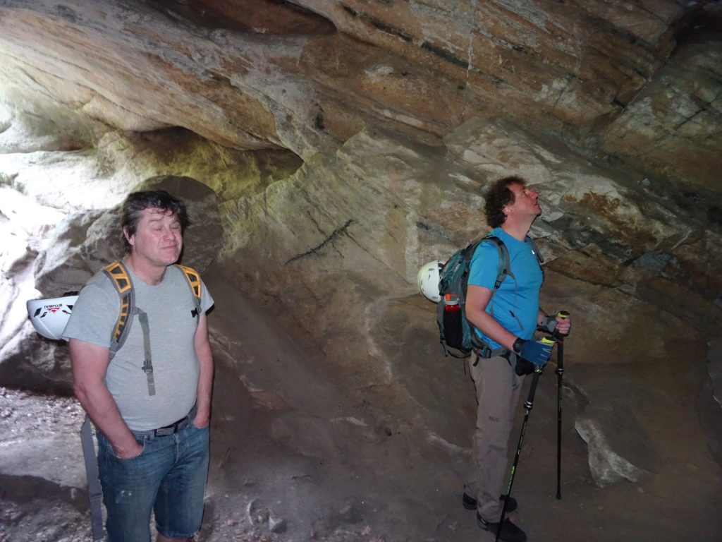 Robert and Hannes in the Gudenus cave