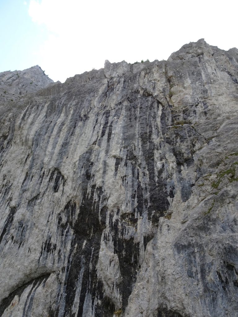 Beautiful wall next to the scree field