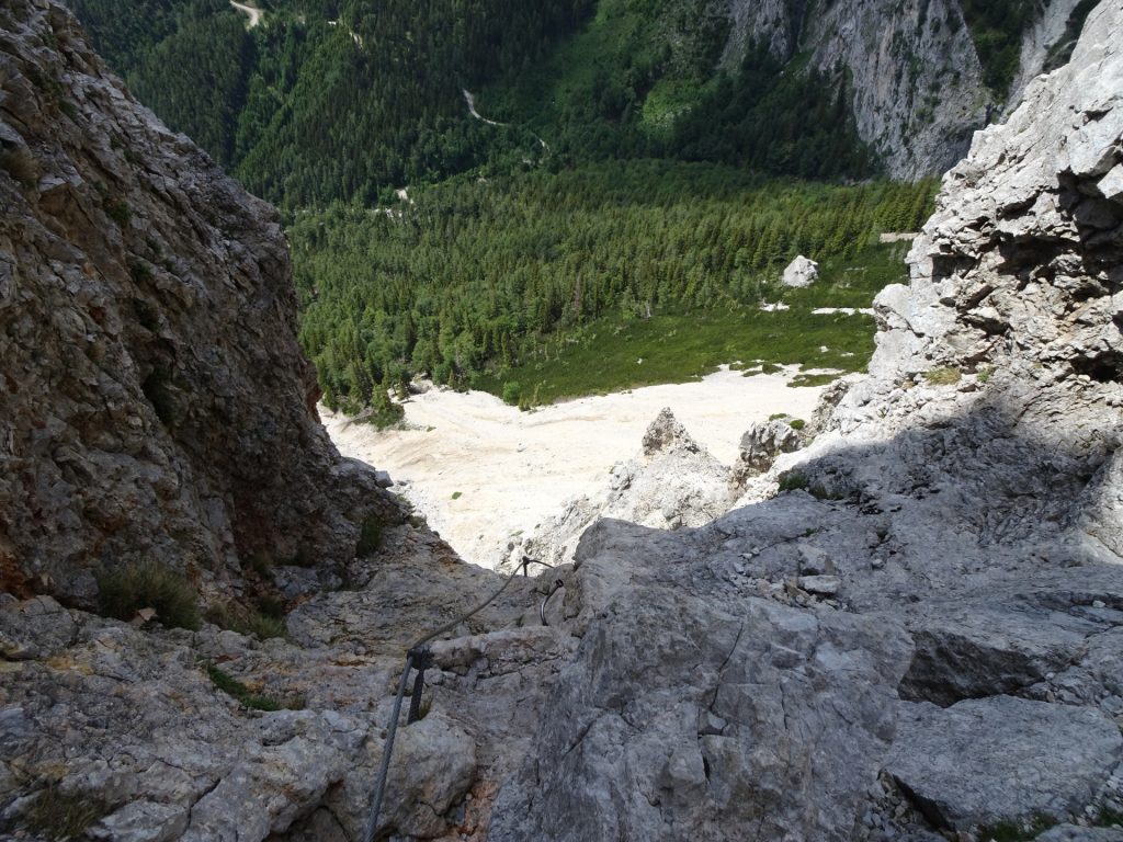 View back towards the lower part of Haidsteig
