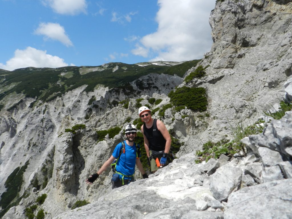 Stefan and Hannes completed the lower part of Haidsteig