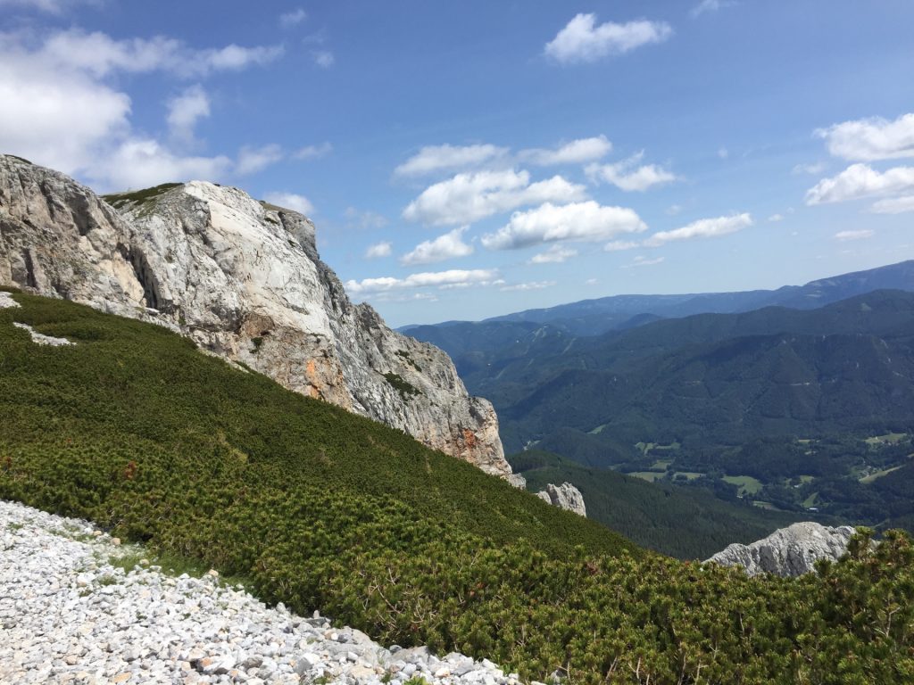 The Haidsteig seen from the hiking trail