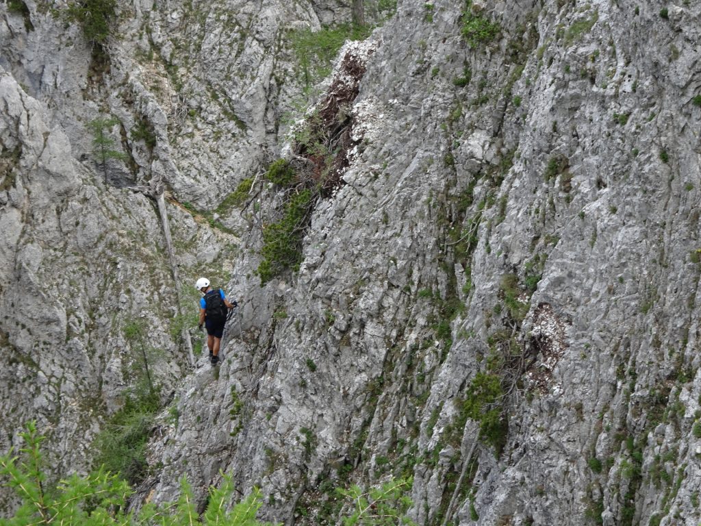 Looking back at the traverse of Wildfährte