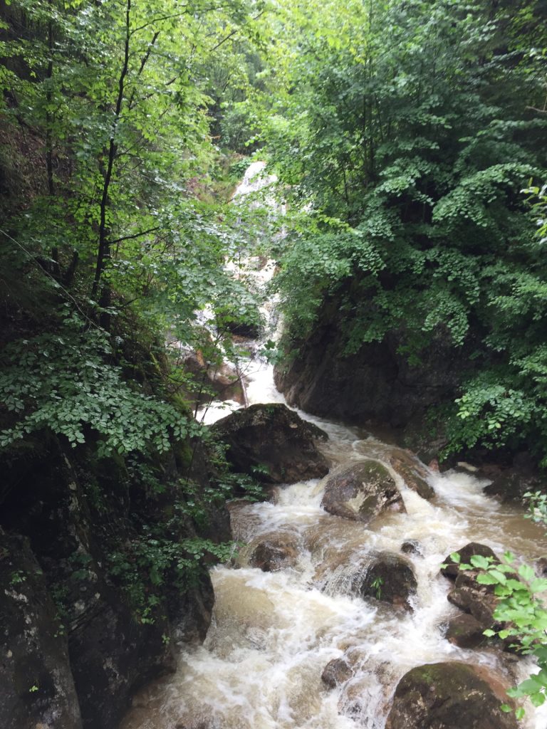 Waterfall at the trail towards Bärenschützklamm